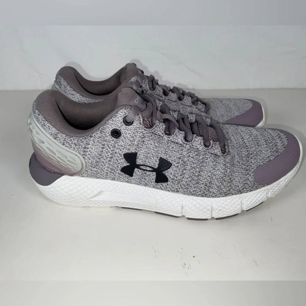 Women’s Under Armour Charged Rogue Running Shoes Sneakers Purple Gray Size‎ 6.5